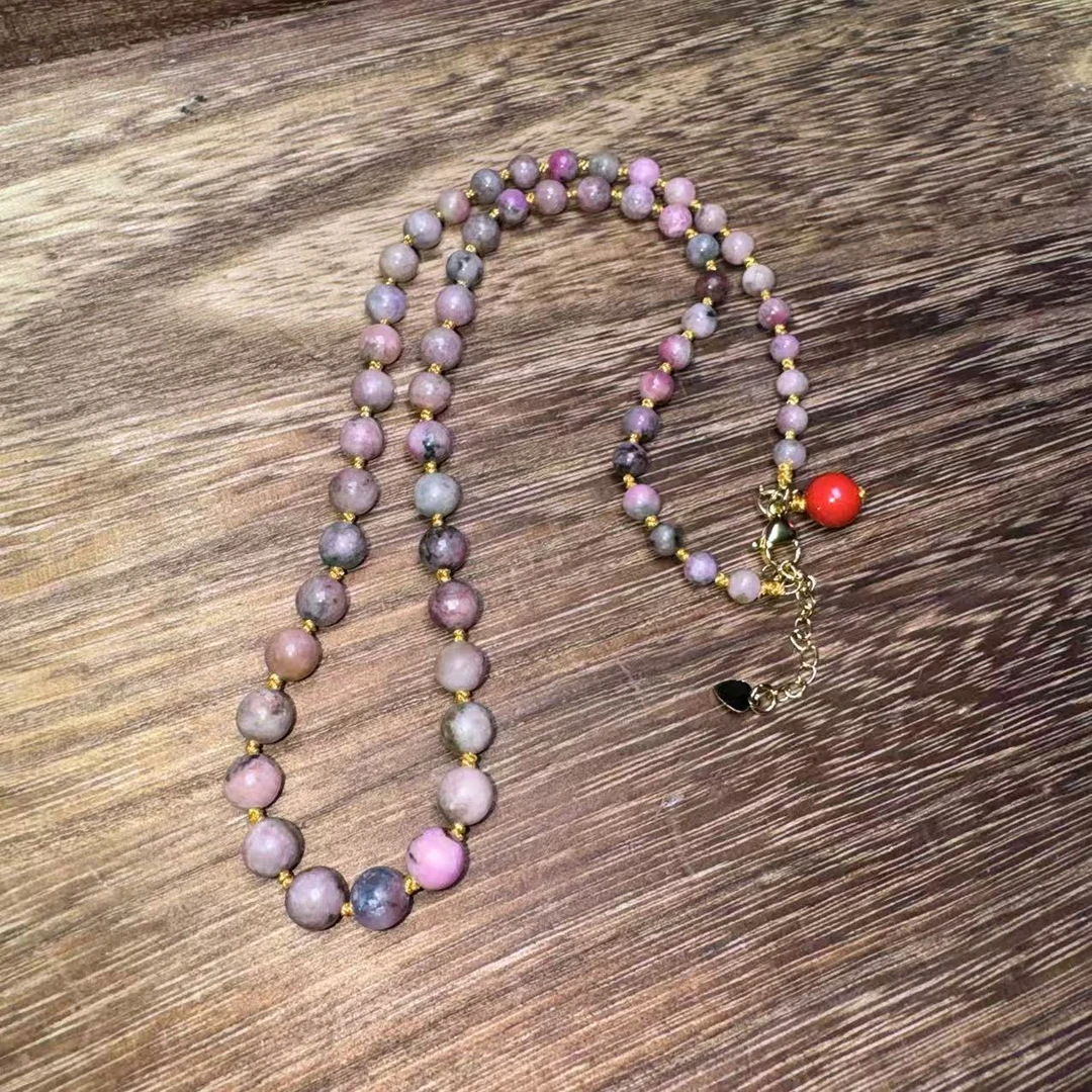 天然辰砂 【鑫林珠宝】春彩 项链多样性发一SJL031