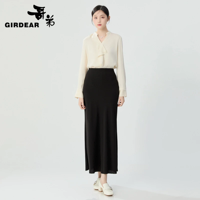 哥弟 气质优雅鱼尾半身长裙1292388夏款半身裙