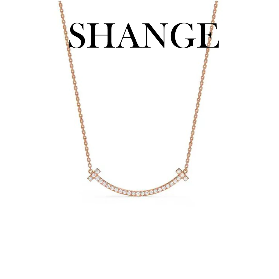 合金项链 小众轻奢百搭款微笑项链