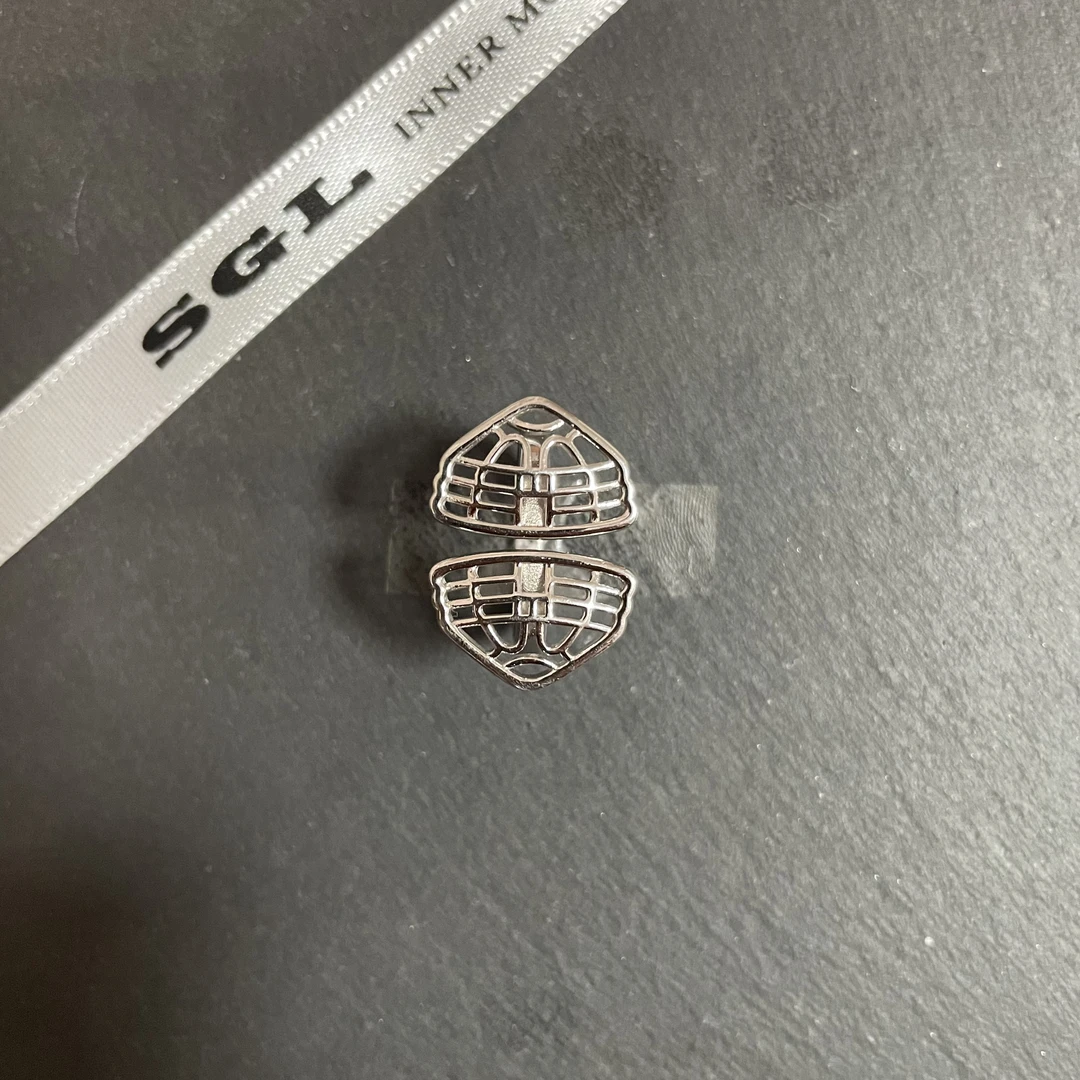 925银戒指 SGL设计师原创双蒙古包款S925银戒指925S08