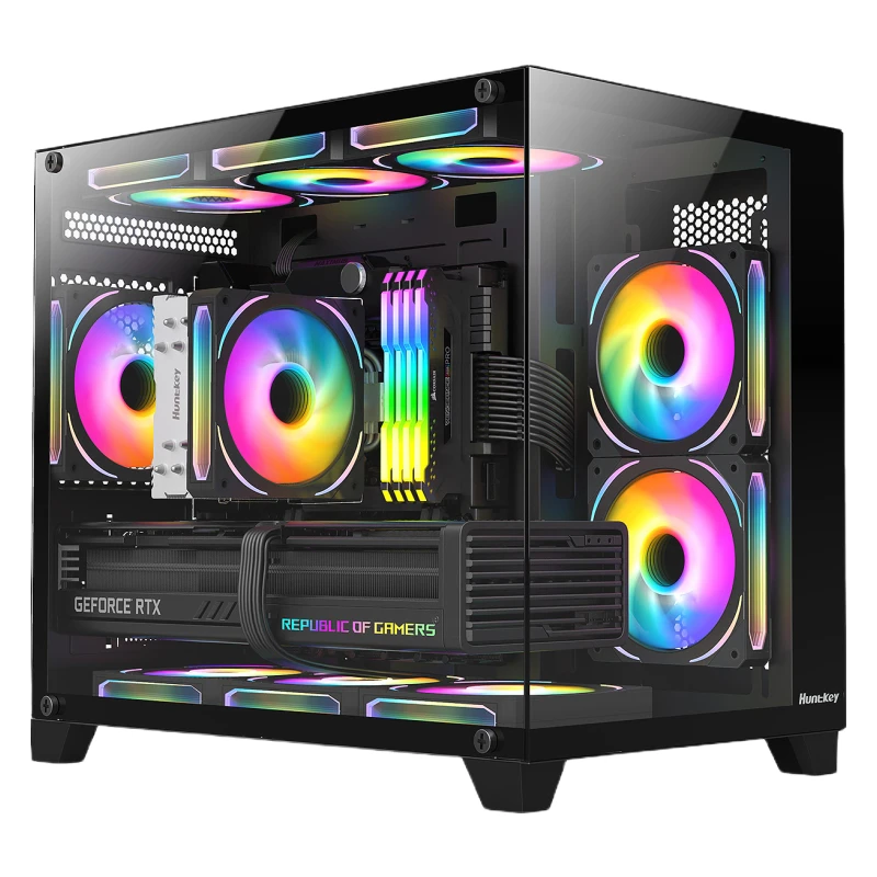 双12 12600KF  14600KF 华硕B760M-A D4电脑游戏无显卡海景房主机