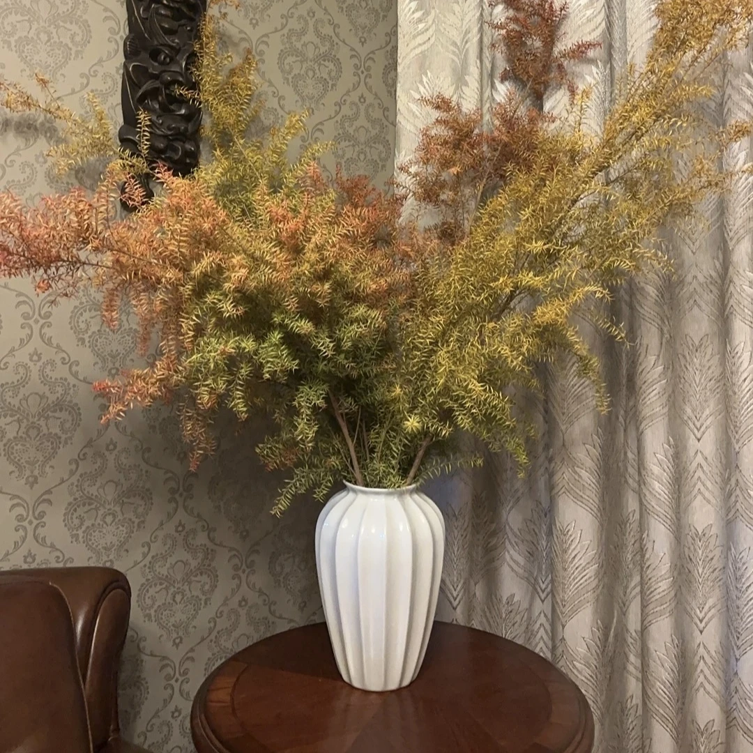 景德镇超百搭大南瓜白色冰裂水培客厅卧室插花鲜切仿真干花花瓶