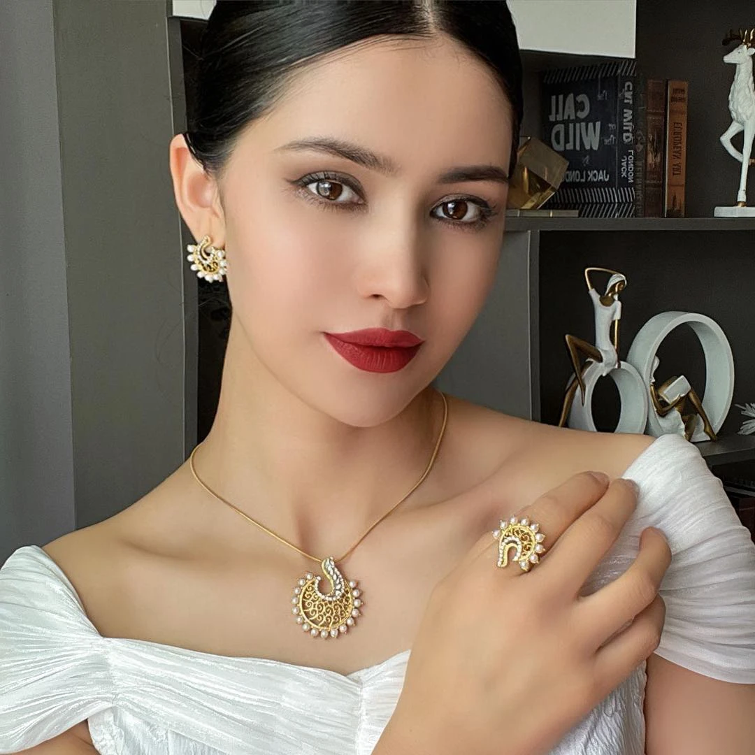 铜合金项链 Xyuer民族风独特时尚珠珠首饰