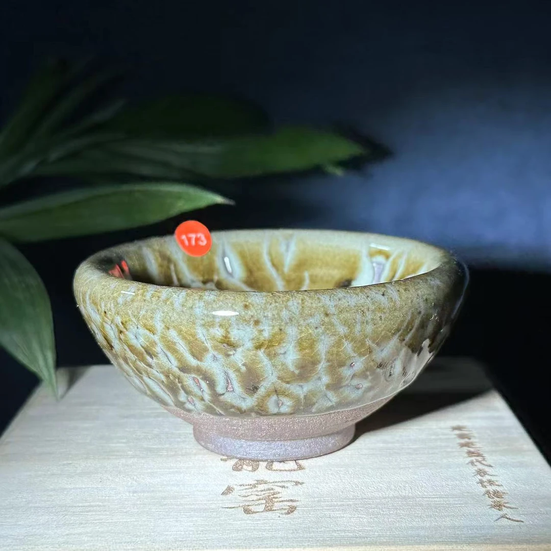 云闲窑龙窑柴烧厚唇双色落灰烧喜欢下单建窑建盏手工茶盏