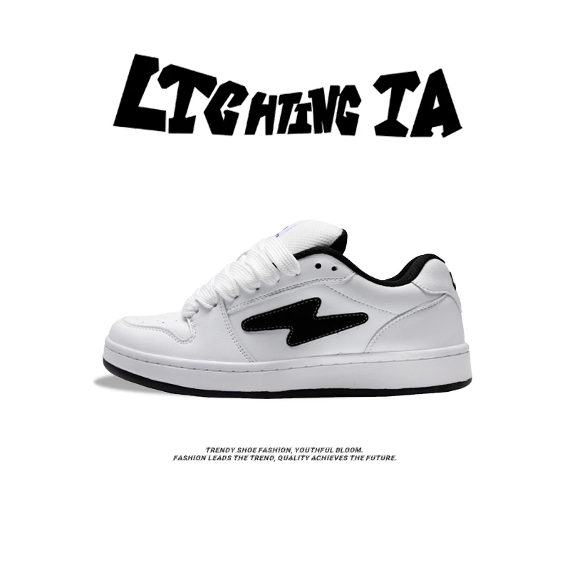 LIGHTING IA闪电面包鞋原创复古低帮板鞋情侣潮鞋百搭休闲鞋