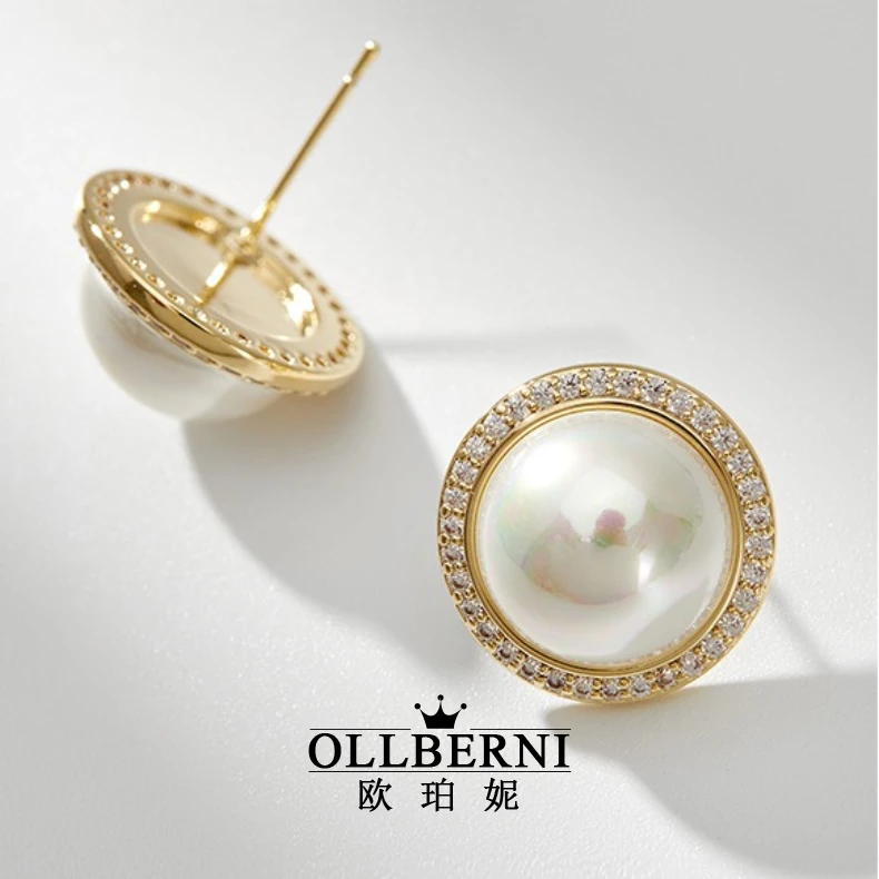 铜合金耳饰 【冷殿下】优雅气质时尚百搭经典大嫂高端耳钉女5036