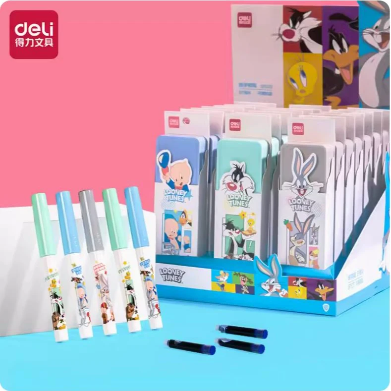 大步专属得力SF503钢笔随机一个