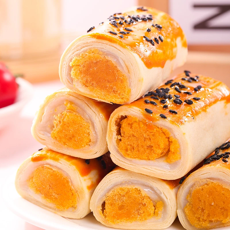 肉松蛋黄卷雪媚娘蛋黄酥糕点小吃网红零食甜点吃货解馋休闲食品