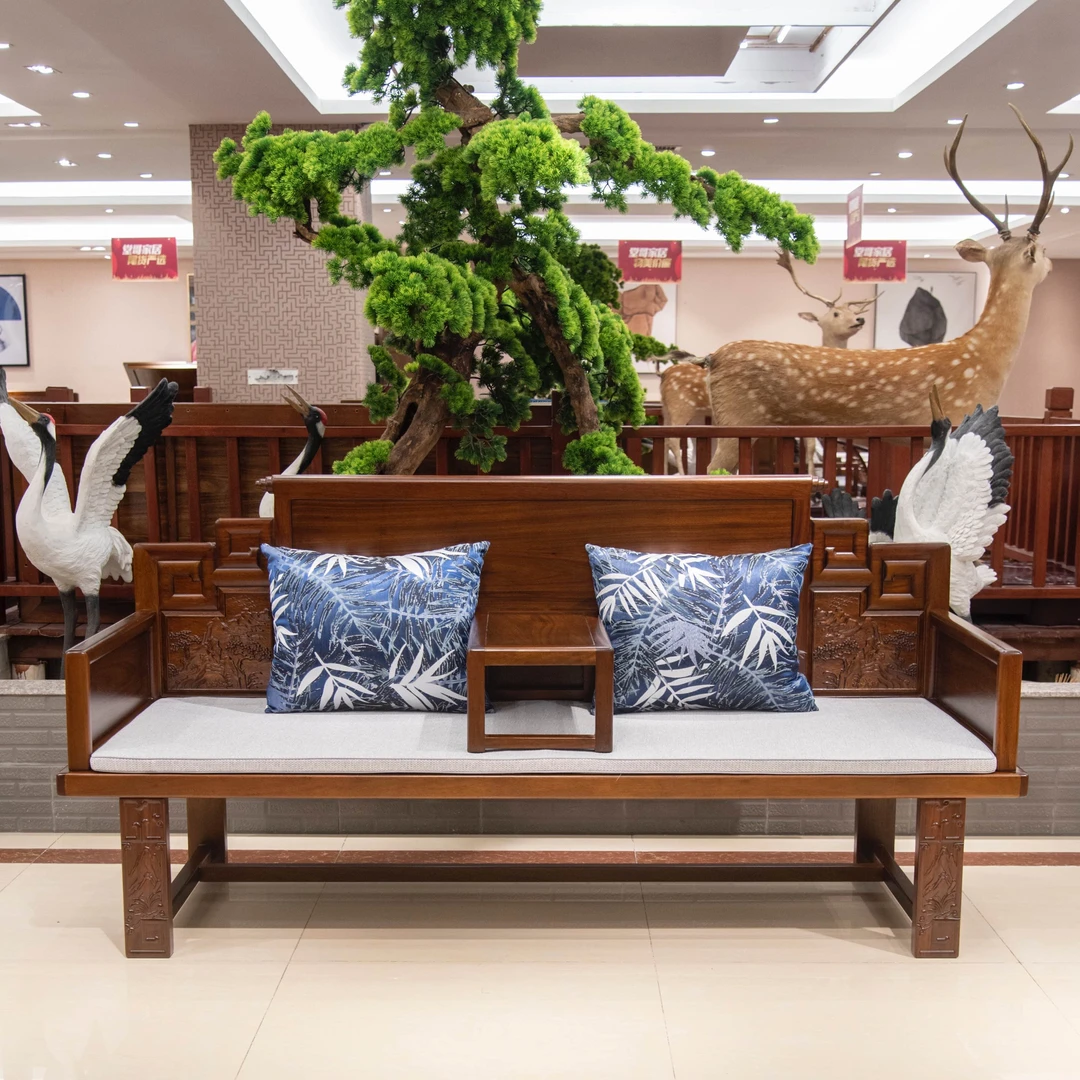 卷书山水罗汉床沙发床客厅沙发罗汉塌 外尺寸:210*80*102 座高:42