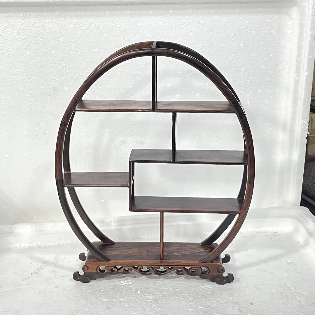 5386 jzht鸭蛋造型榫卯博古架摆件（库存福利）