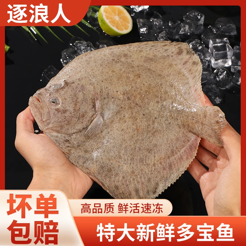 多宝鱼 净重7两左右/条比目鱼营养丰富中秋佳节 中秋回家味道鲜美