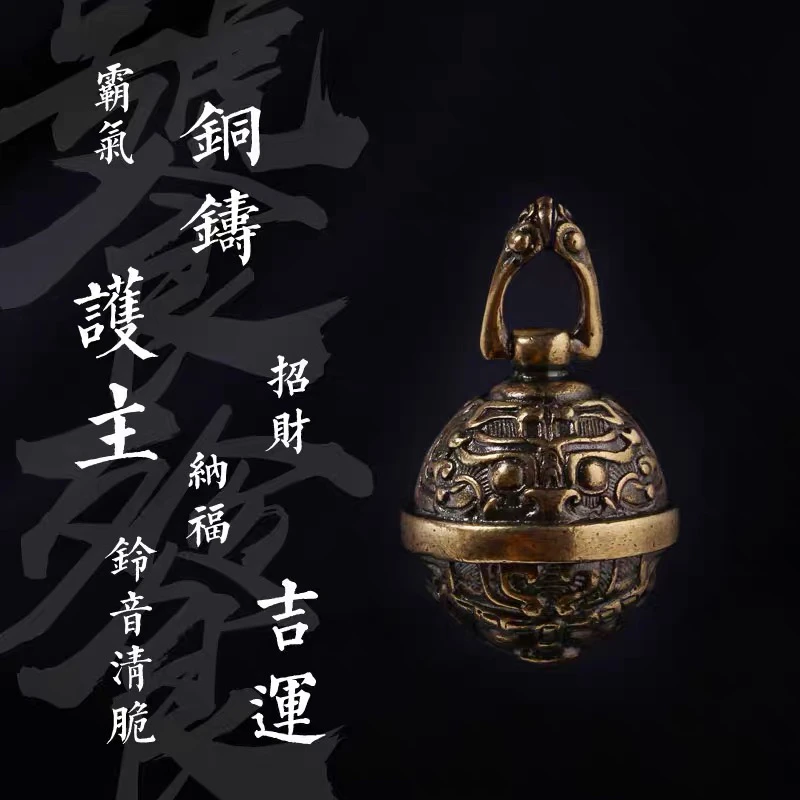 狗狗铃铛小型超响泰迪宠物猫咪铃铛项圈狗铃铛纯铜小狗项圈纯黄铜