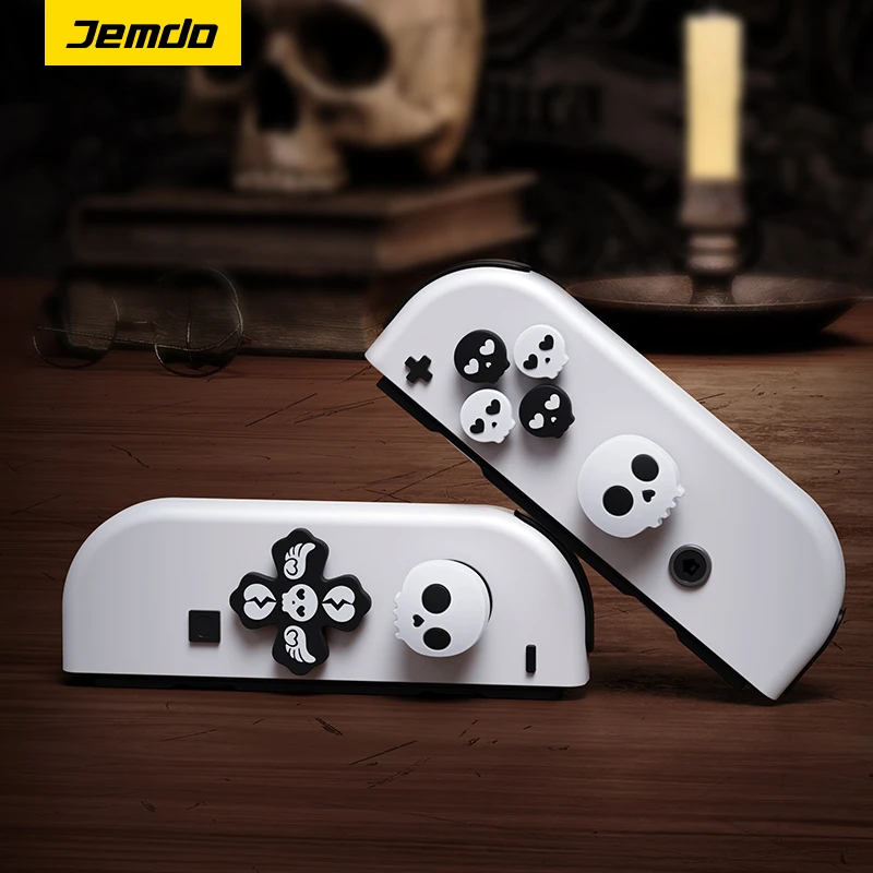 Jemdo锦读适用于switch摇杆按键帽oled按键帽ns防滑防汗joycon帽