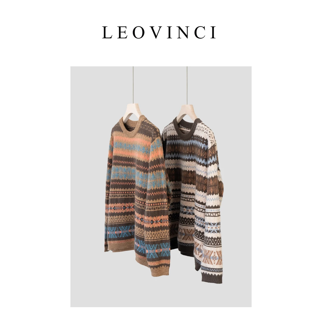 【赴山看日落】羊绒+牦牛绒 休闲百搭彩色条纹减龄49-5535