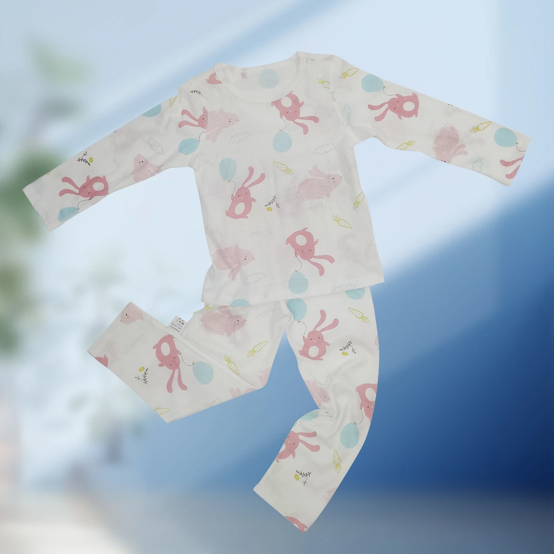 迪尔比淘儿童内衣家居服套装（兔子/橘子汽水）（90#-130#）