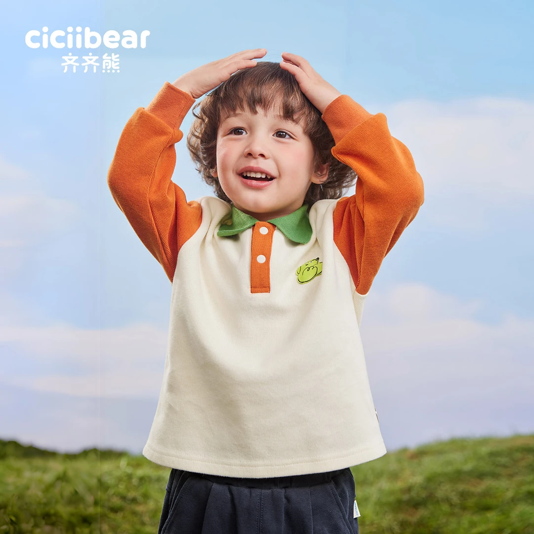 卫衣polo衫春装男童翻领针织上衣儿童春季衣服Q101594