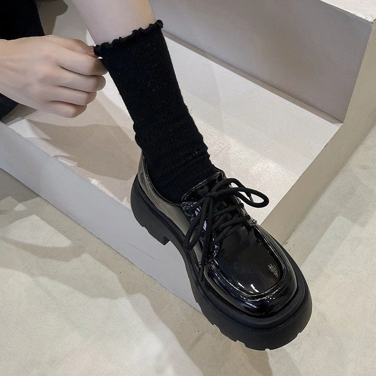 JK制服春秋2025春夏百搭学生小春秋休闲增高软底厚底学院风玛丽珍