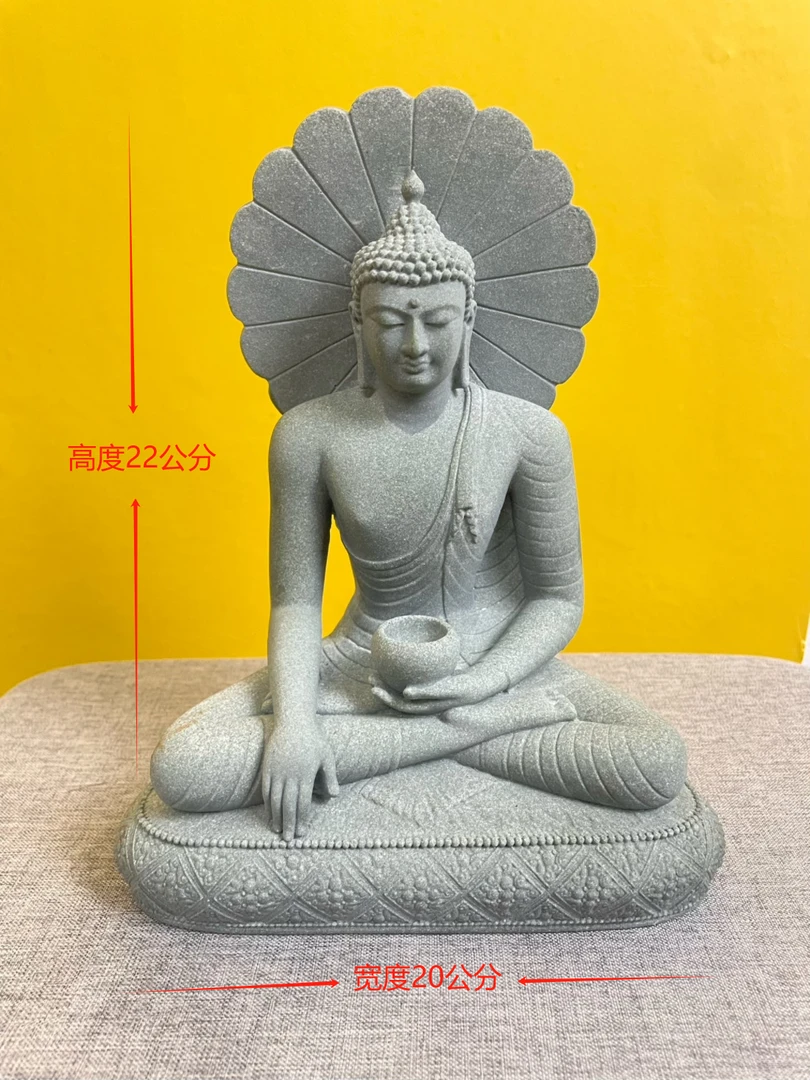 药王菩萨青砂石茶桌摆件装饰品茶宠摆件造景家居摆件桌面