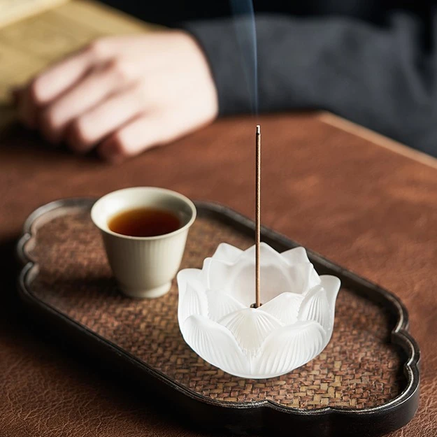 【已开价】古法工艺手工莲花香插
