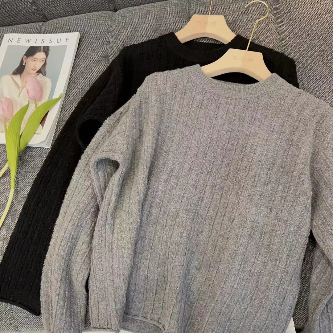 【美姐说】女圆领羊毛衫02110