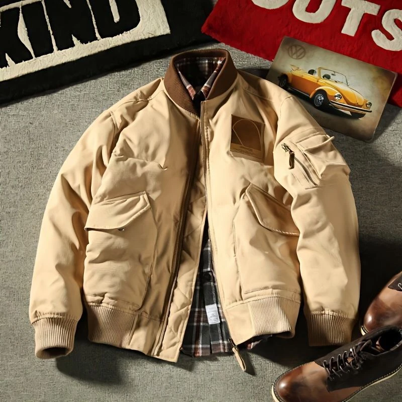 冬季棉衣男ins日系潮牌休闲棉袄棒球服保暖飞行夹克日系工装外套