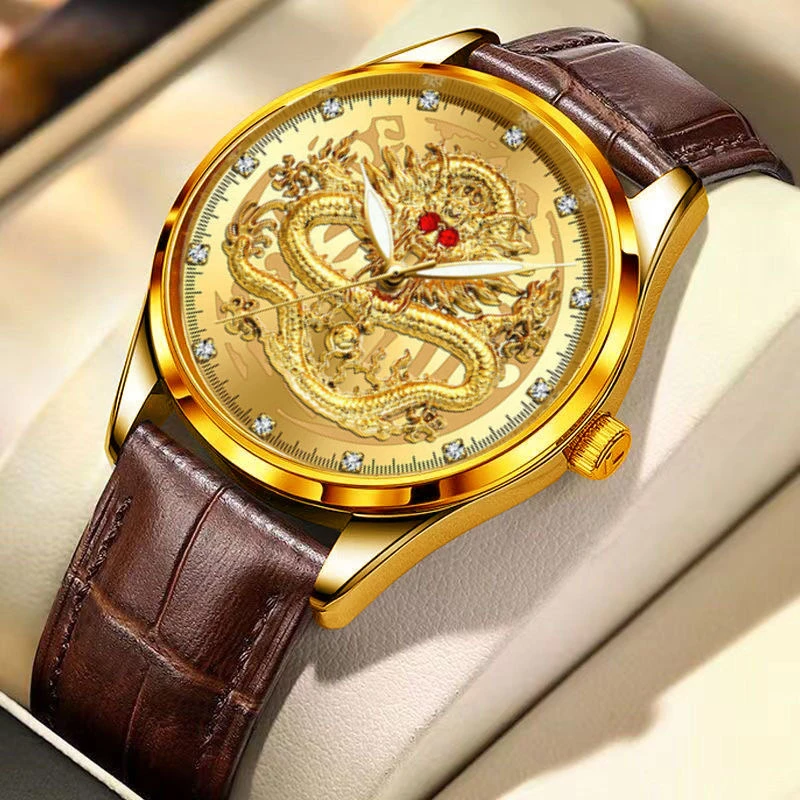 【龙年专享】专柜男士手表小龙表轻奢百搭潮流时尚简约高档气质腕表