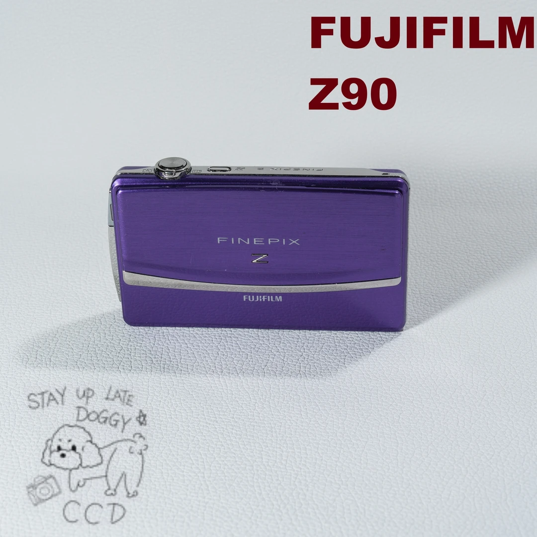 9新 Fujifilm/富士 Z90薰衣草紫1400W像素5倍光变滑盖CCD胶片感