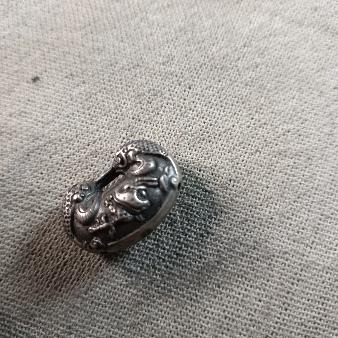 足银银制品 纯银小锁吊坠