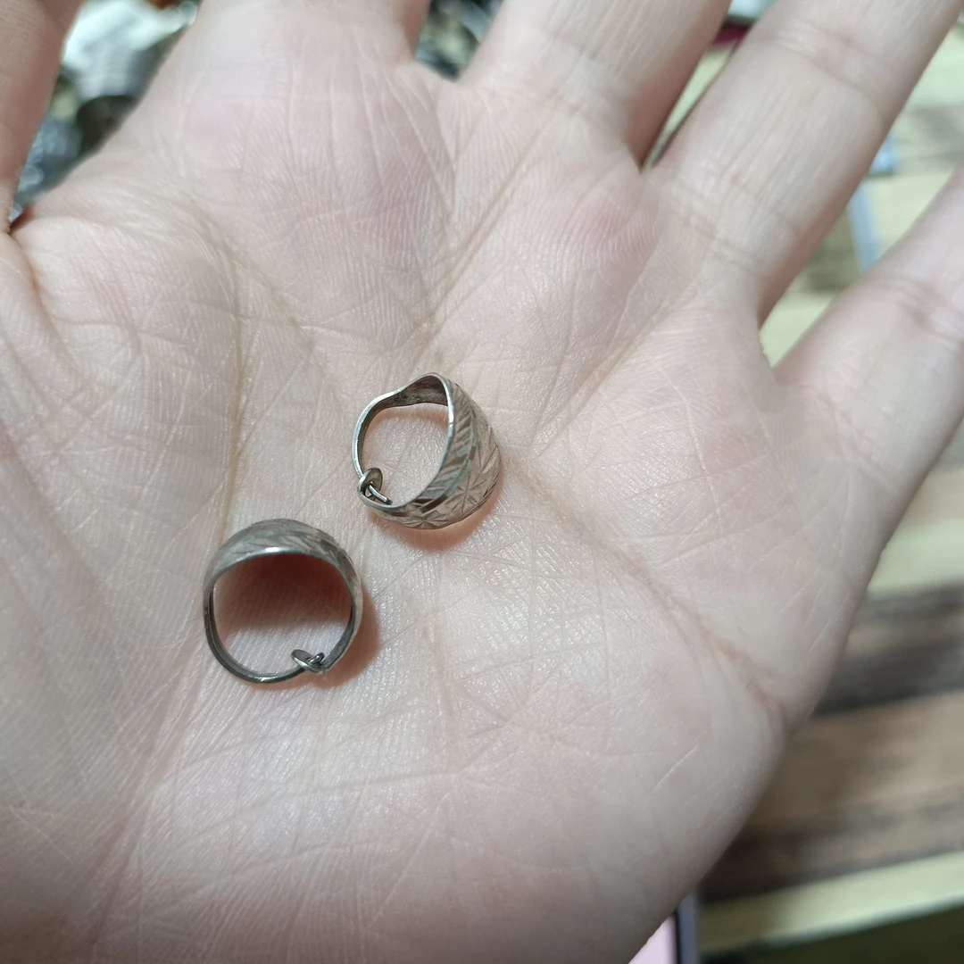 足银银制品 纯银耳环