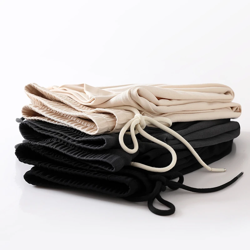 铜氨丝休闲裤男士百搭直筒时尚弹力裤子薄款户外KZ001集