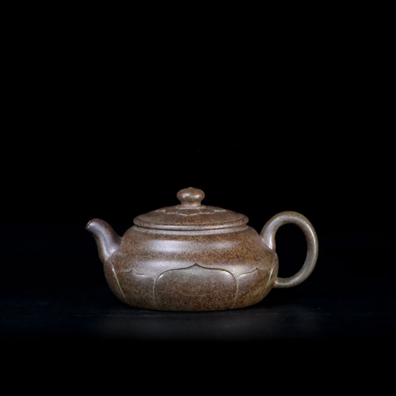 新 阎记抟砂 柴烧  禅莲壶 EE宜兴紫砂壶 S40 0904 26