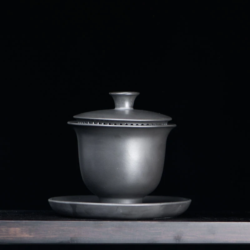 石黄盖碗 原矿紫砂S73 12 287