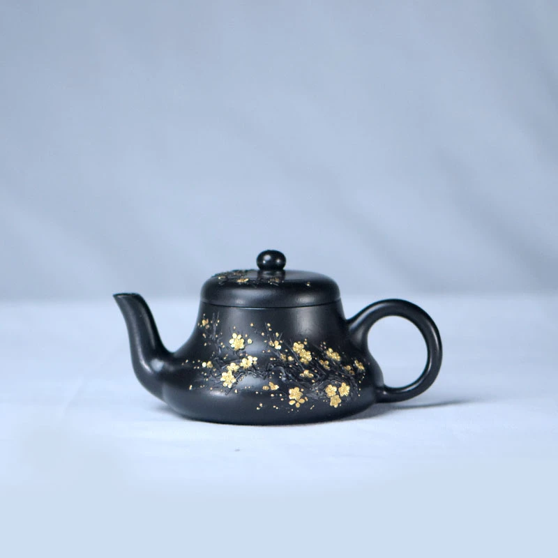 阎记抟砂 堆绘梅花 君德壶 EE喝茶壶S3 1205 37