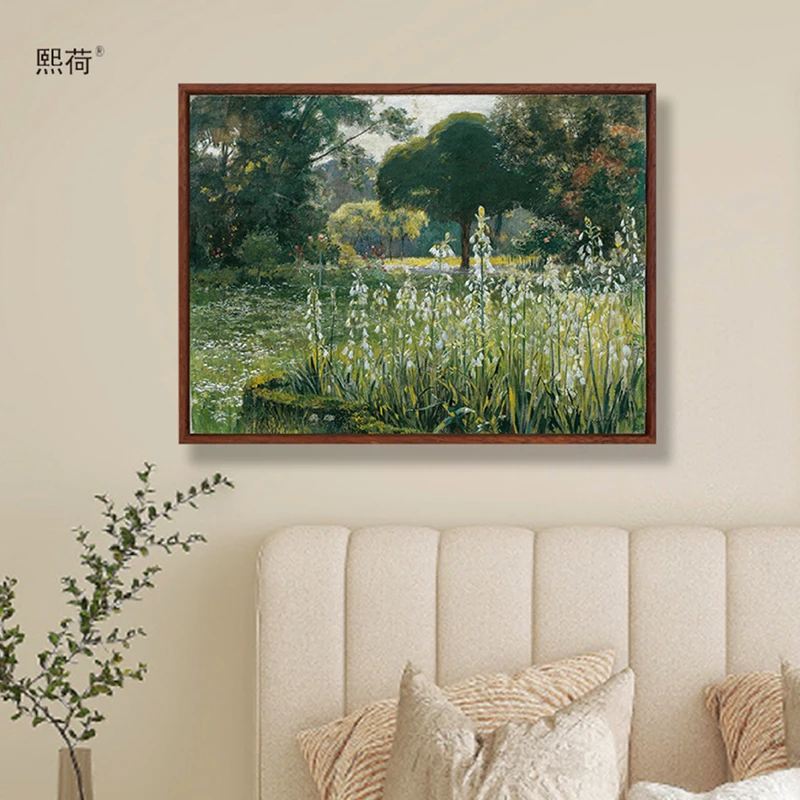 《风信子》名画馆藏级复刻风景油画田园欧式客厅挂画美式卧室床头画