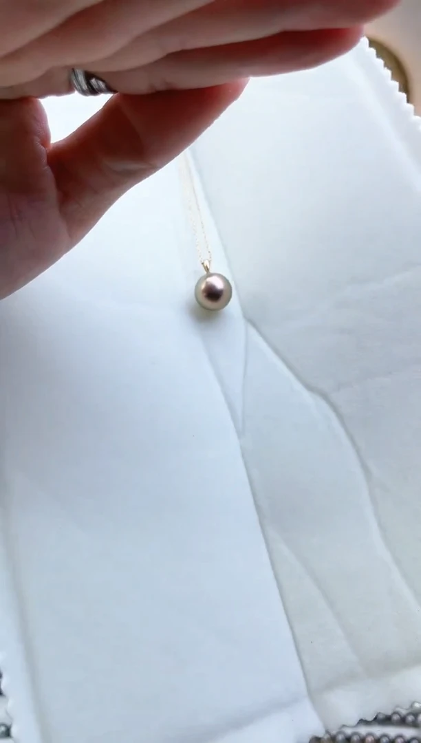 【闪购商品】淡水珍珠颈饰18K金镶嵌12-13mm大溪地