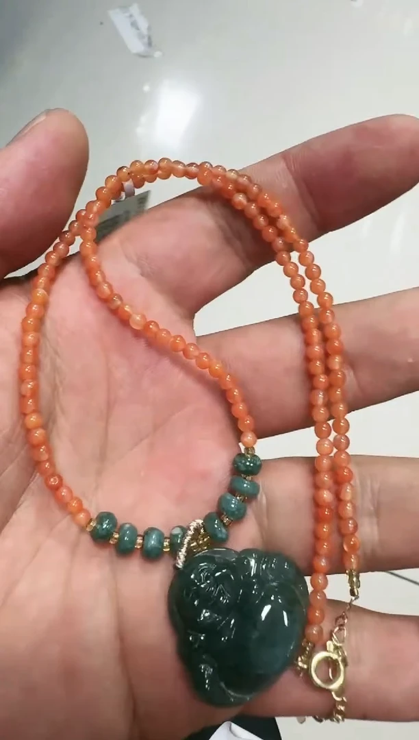 【闪购商品】南红玛瑙吊坠(赠链)未镶嵌匝1756   多样性发一件