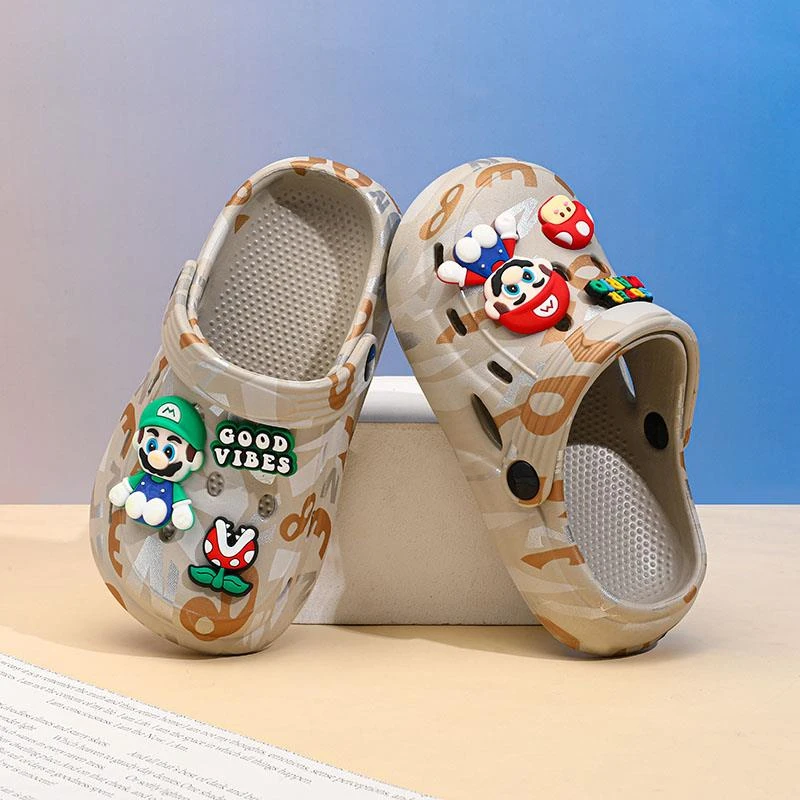 男童洞洞鞋居家防滑儿童凉鞋2025夏季新款卡通中大童软底轻便凉拖