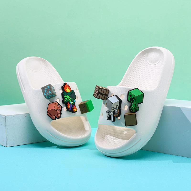 我的世界儿童拖鞋男童凉拖鞋夏天新款男孩宝宝中大童卡通软底凉拖