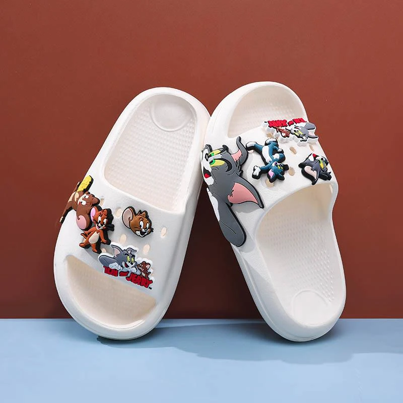 猫和老鼠男童凉拖儿童拖鞋2025新款卡通可爱防滑软底男孩子凉拖鞋