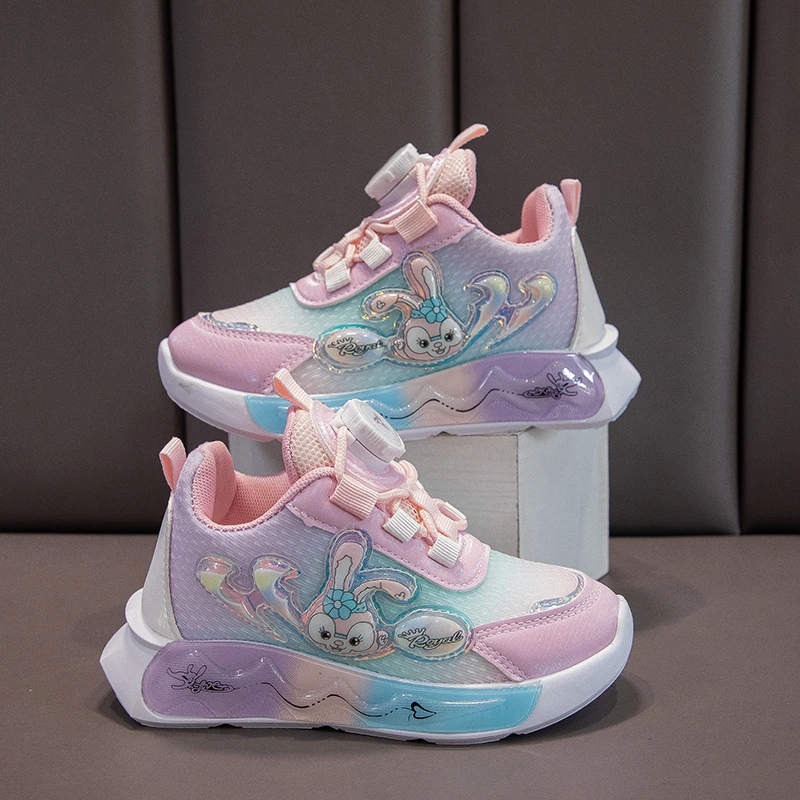 儿童运动鞋2023秋季新款透气防滑女孩跑步鞋透气防滑小学生休闲鞋