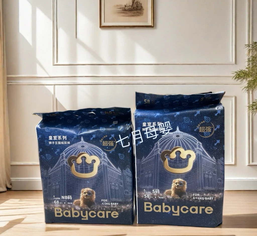 bc 狮子婴儿纸尿裤拉拉裤一体裤新包装