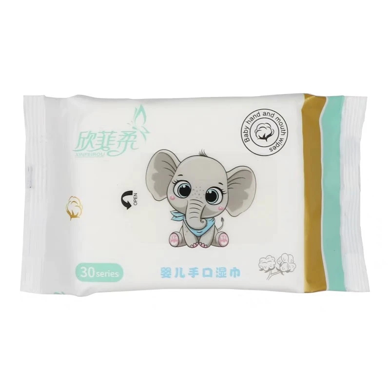 欣菲柔婴儿手口湿巾小包湿巾便携式湿巾加厚