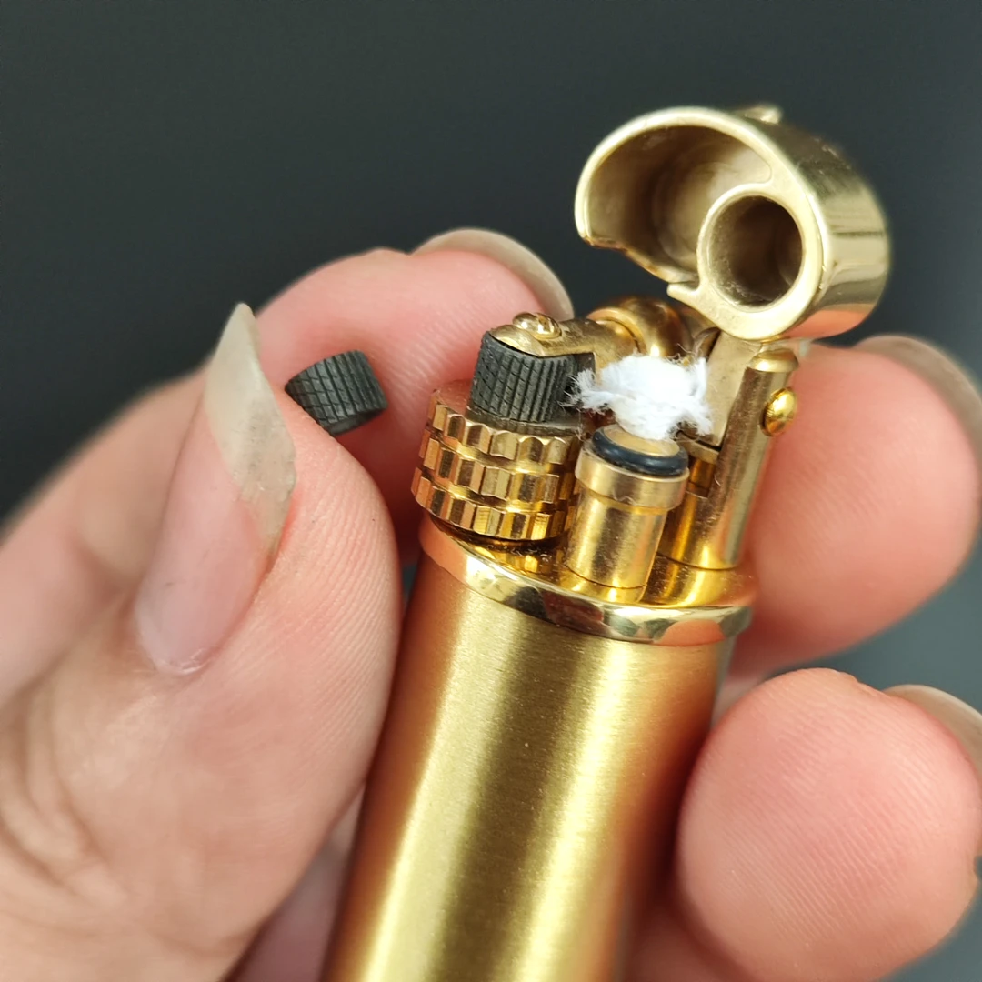 正品佐罗595煤油打火机配件火石棉芯砂轮组火石弹簧盖配件