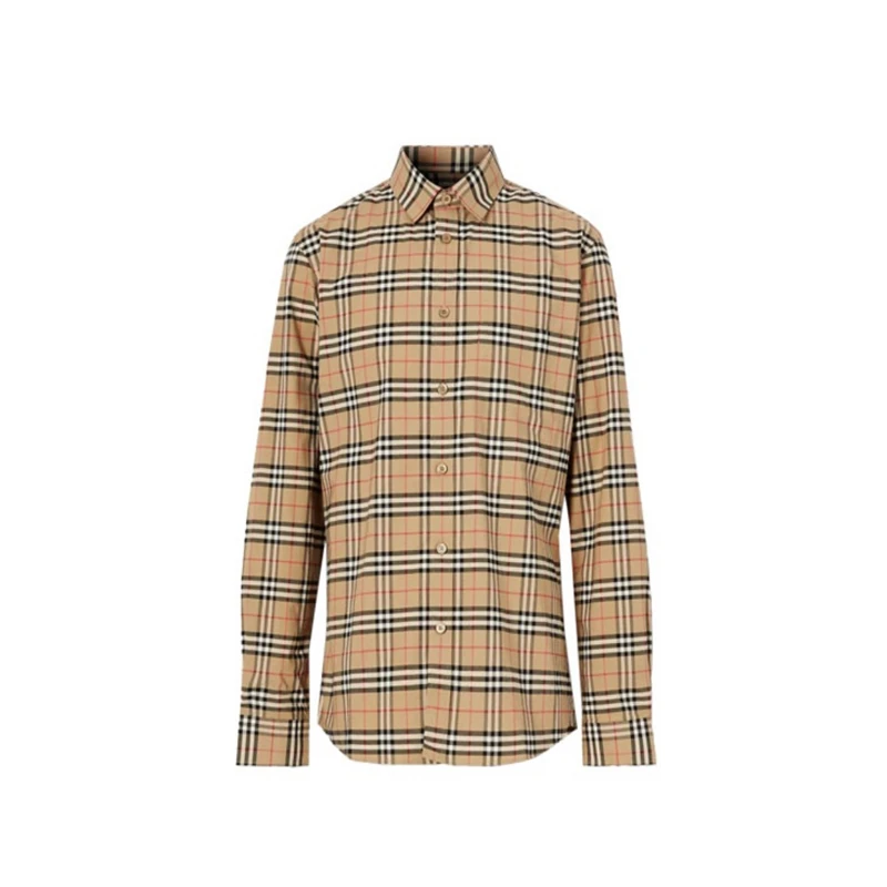Burberry博柏利 小格子格纹长袖衬衫