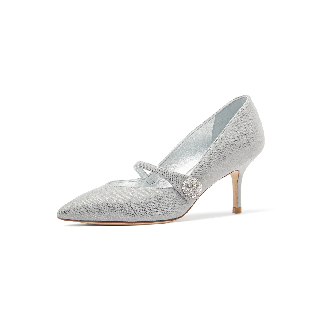 StuartWeitzman【商场同款】SW EVA 75 CRYSTAL MARY JANE 高跟鞋