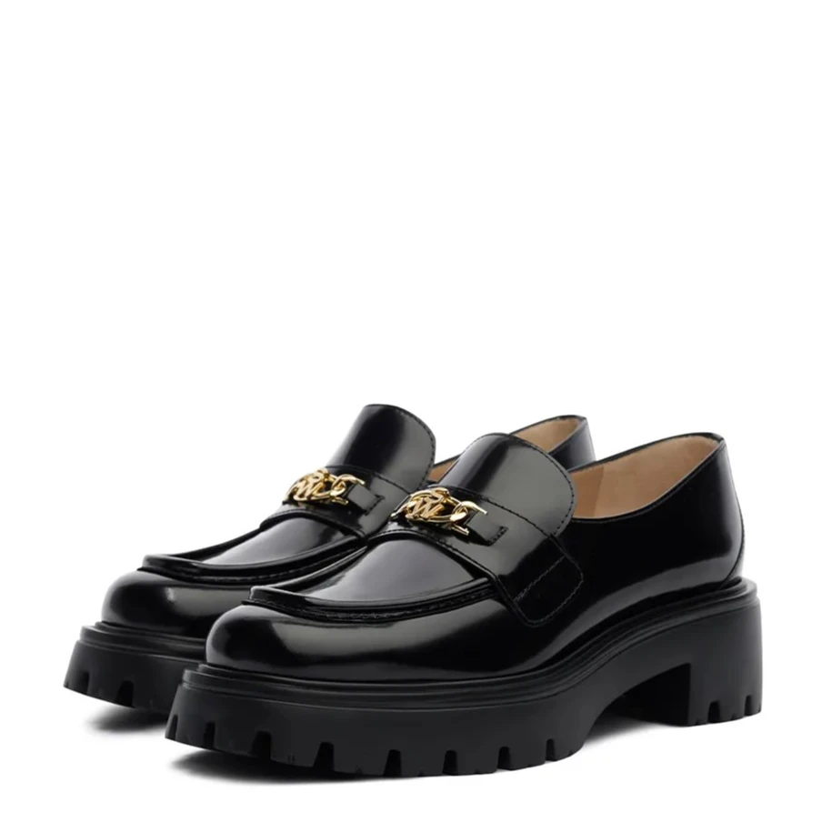 【沈阳中兴SW】SW EMERSON LOAFER 沟纹厚底粗跟乐福鞋女皮鞋