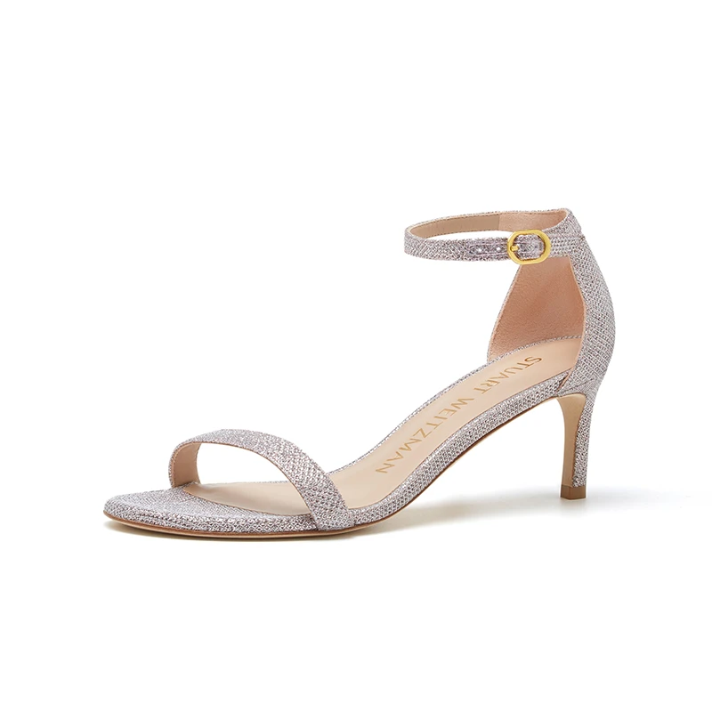 StuartWeitzman【商场同款】NUNAKEDSTRAIGHT 60 一字带凉鞋