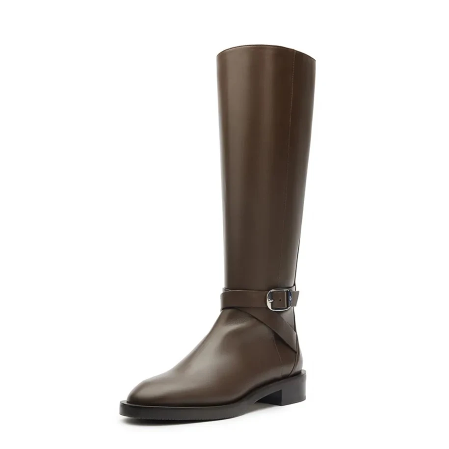 【沈阳中兴】SW BELLA BELTED BOOT 机车风长筒靴瘦瘦靴骑士靴