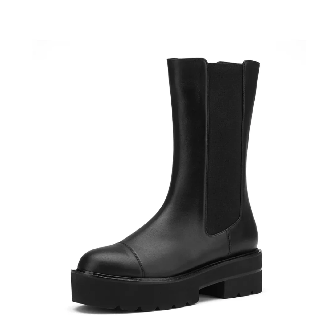 【哈尔滨SW】PRESLEY ULTRALIFT BOOTIE黑牛皮短靴