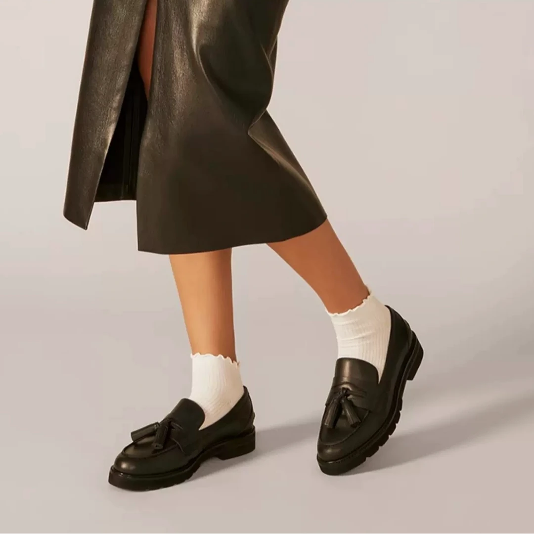 【北京东方】ADRINA LOAFER黑牛皮乐福鞋